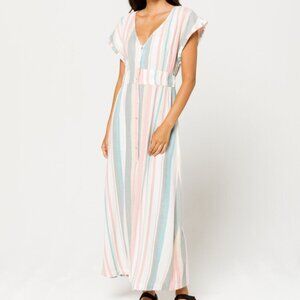GUC Roxy Furore Lagoon Stripe Maxi Dress